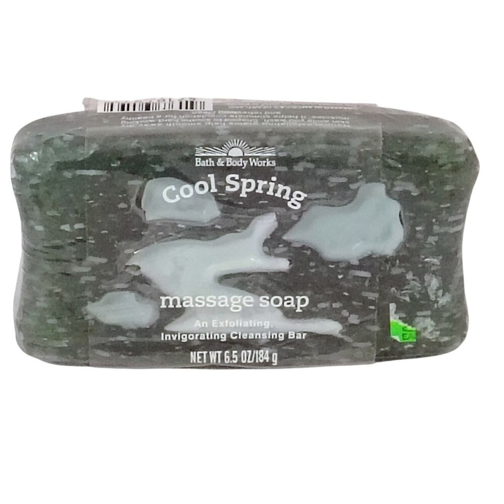 Bath & Body Works Cool Spring Cleanse Exfoliate Massage Body Bar Soap 6.5oz NEW
